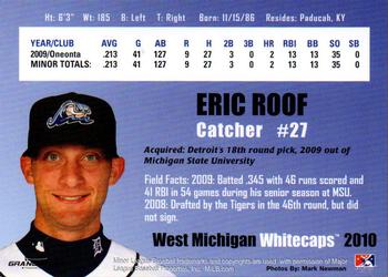 2010 Grandstand West Michigan Whitecaps #NNO Eric Roof Back