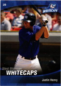 2008 Choice West Michigan Whitecaps #11 Justin Henry Front