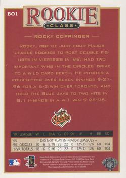 1997 Collector's Choice Baltimore Orioles #BO1 Rocky Coppinger Back