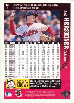 1997 Collector's Choice Cleveland Indians #CI4 Orel Hershiser Back