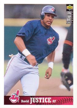 1997 Collector's Choice Cleveland Indians #CI10 David Justice Front