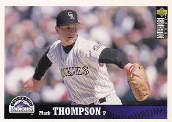 1997 Collector's Choice Colorado Rockies #CR9 Mark Thompson Front