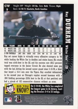1997 Collector's Choice Chicago White Sox #CW9 Ray Durham Back