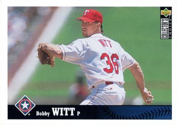 1997 Collector's Choice Texas Rangers #TR1 Bobby Witt Front