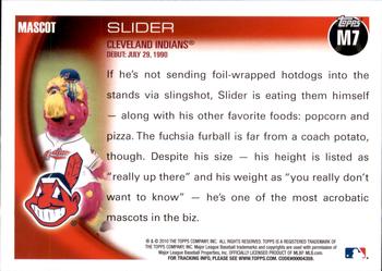 2010 Topps Opening Day - Mascots #M7 Slider Back