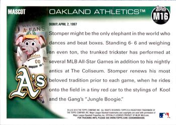 2010 Topps Opening Day - Mascots #M16 Stomper Back