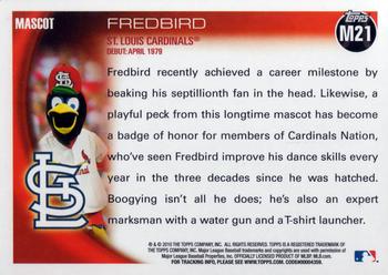 2010 Topps Opening Day - Mascots #M21 Fredbird Back