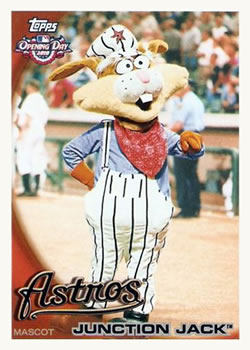 The Houston Astros mascot Junction Jack and meback in M…