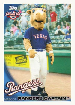 2010 Topps Opening Day - Mascots #M23 Rangers Captain Front