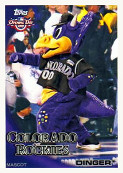 2010 Topps Opening Day - Mascots #M8 Dinger Front