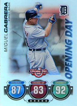2010 Topps Opening Day - Attax #NNO Miguel Cabrera Front