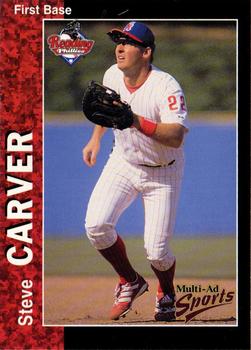 1998 Multi-Ad Reading Phillies #7 Steve Carver Front