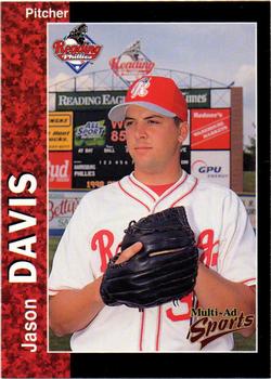 1998 Multi-Ad Reading Phillies #10 Jason Davis Front
