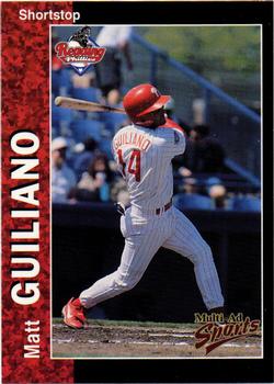 1998 Multi-Ad Reading Phillies #12 Matt Guiliano Front