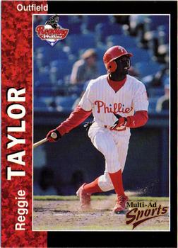1998 Multi-Ad Reading Phillies #24 Reggie Taylor Front