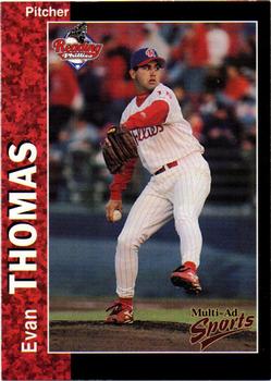 1998 Multi-Ad Reading Phillies #25 Evan Thomas Front