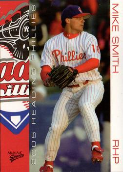 2005 MultiAd Reading Phillies #23 Mike Smith Front