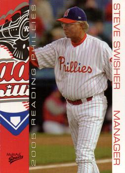 2005 MultiAd Reading Phillies #26 Steve Swisher Front