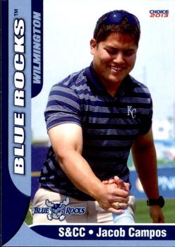 2013 Choice Wilmington Blue Rocks #32 Jacob Campos Front