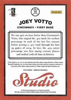 2014 Donruss - Studio Series 2 #10 Joey Votto Back