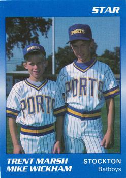 1989 Star Stockton Ports - Platinum #26 Trent Marsh / Mike Wickham Front