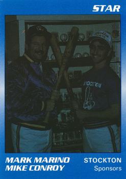 1989 Star Stockton Ports - Platinum #28 Mark Marino / Mike Conroy Front