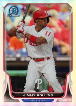 2014 Bowman Chrome - Refractor #124 Jimmy Rollins Front