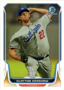 2014 Bowman Chrome - Refractor #158 Clayton Kershaw Front