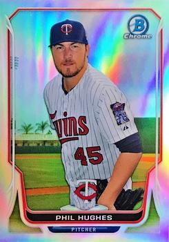 2014 Bowman Chrome - Refractor #208 Phil Hughes Front