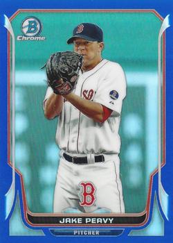 2014 Bowman Chrome - Blue Refractor #132 Jake Peavy Front