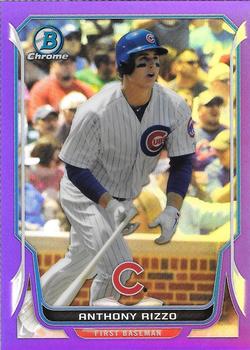 2014 Bowman Chrome - Purple Refractor #75 Anthony Rizzo Front