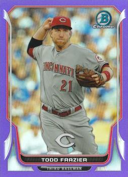 2014 Bowman Chrome - Purple Refractor #114 Todd Frazier Front