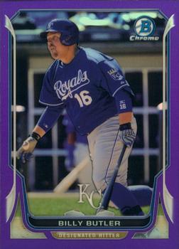 2014 Bowman Chrome - Purple Refractor #139 Billy Butler Front
