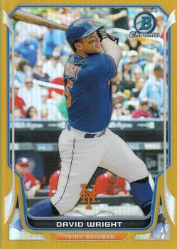 2014 Bowman Chrome - Gold Refractor #81 David Wright Front