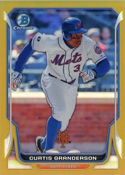 2014 Bowman Chrome - Gold Refractor #100 Curtis Granderson Front