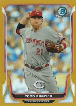 2014 Bowman Chrome - Gold Refractor #114 Todd Frazier Front
