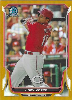 2014 Bowman Chrome - Gold Refractor #126 Joey Votto Front