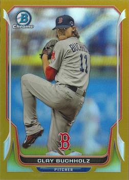 2014 Bowman Chrome - Gold Refractor #131 Clay Buchholz Front