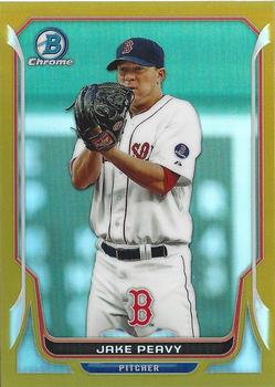 2014 Bowman Chrome - Gold Refractor #132 Jake Peavy Front