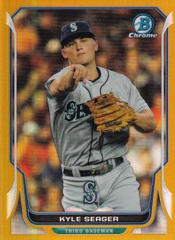 2014 Bowman Chrome - Gold Refractor #201 Kyle Seager Front