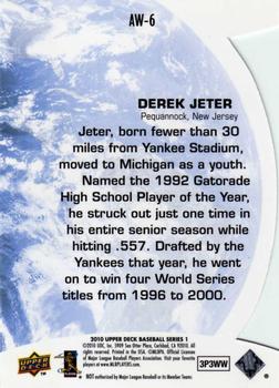2010 Upper Deck - All-World #AW-6 Derek Jeter Back