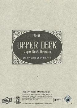2010 Upper Deck - Portraits #SE-58 Derek Jeter Back
