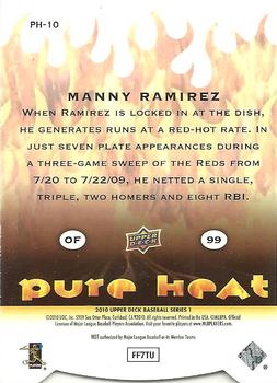 2010 Upper Deck - Pure Heat #PH-10 Manny Ramirez Back