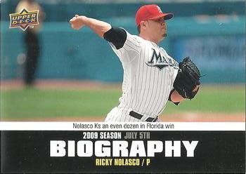 2010 Upper Deck - Season Biography #SB-110 Ricky Nolasco Front