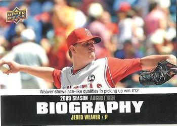 2010 Upper Deck - Season Biography #SB-141 Jered Weaver Front