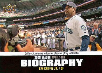 2010 Upper Deck - Season Biography #SB-11 Ken Griffey Jr. Front