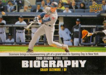2010 Upper Deck - Season Biography #SB-14 Grady Sizemore Front