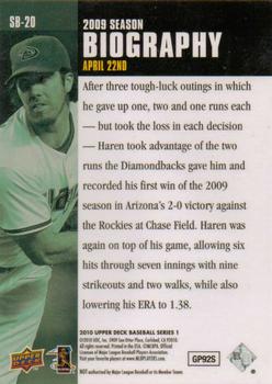 2010 Upper Deck - Season Biography #SB-20 Dan Haren Back