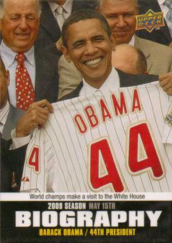 2010 Upper Deck - Season Biography #SB-46 Barack Obama Front