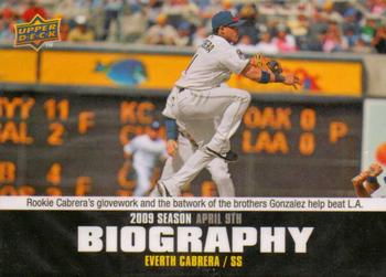 2010 Upper Deck - Season Biography #SB-5 Everth Cabrera Front